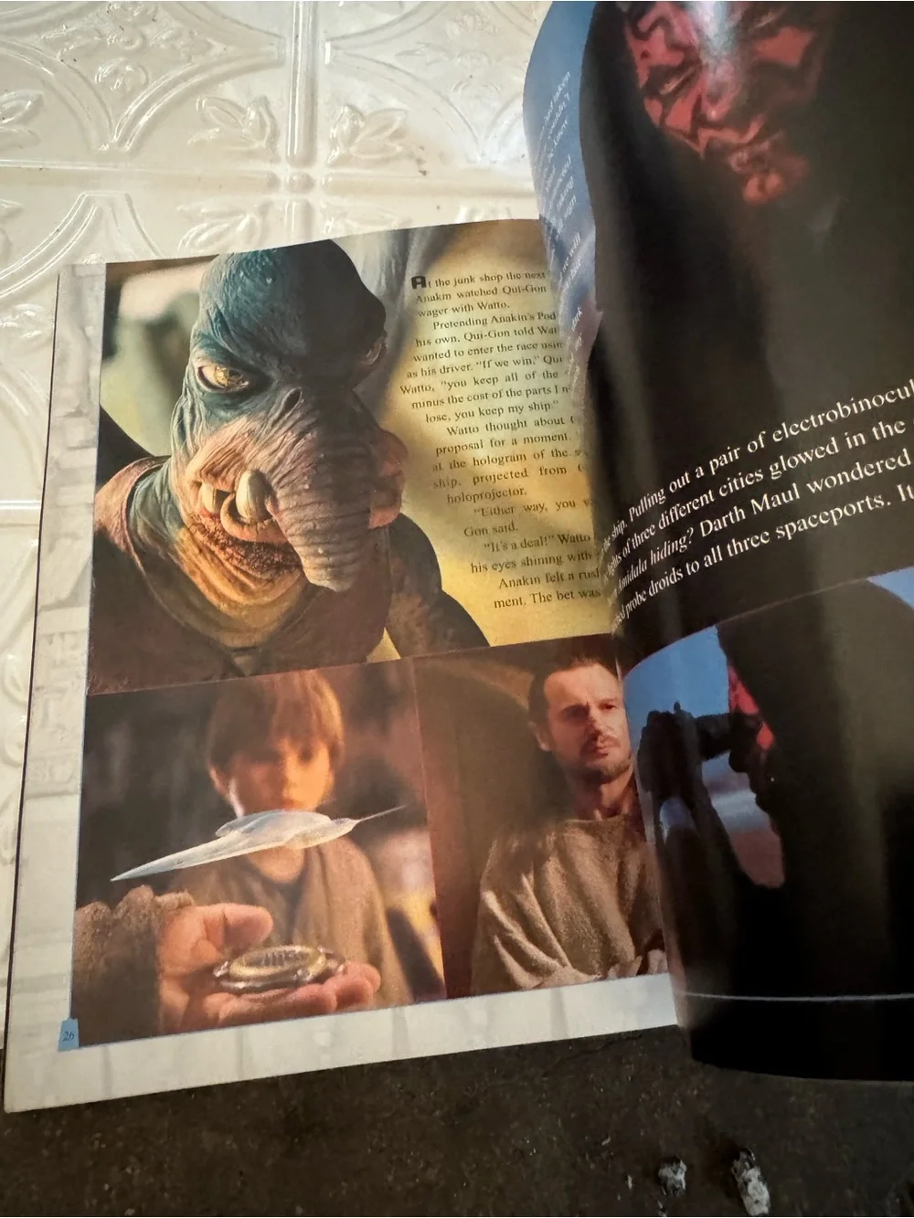 Star Wars Episode I Storybook - Blue, Beige, Black Cover